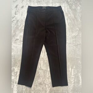White House Black Market Slim Crop Trouser Dress Pants Women’s 12 Black